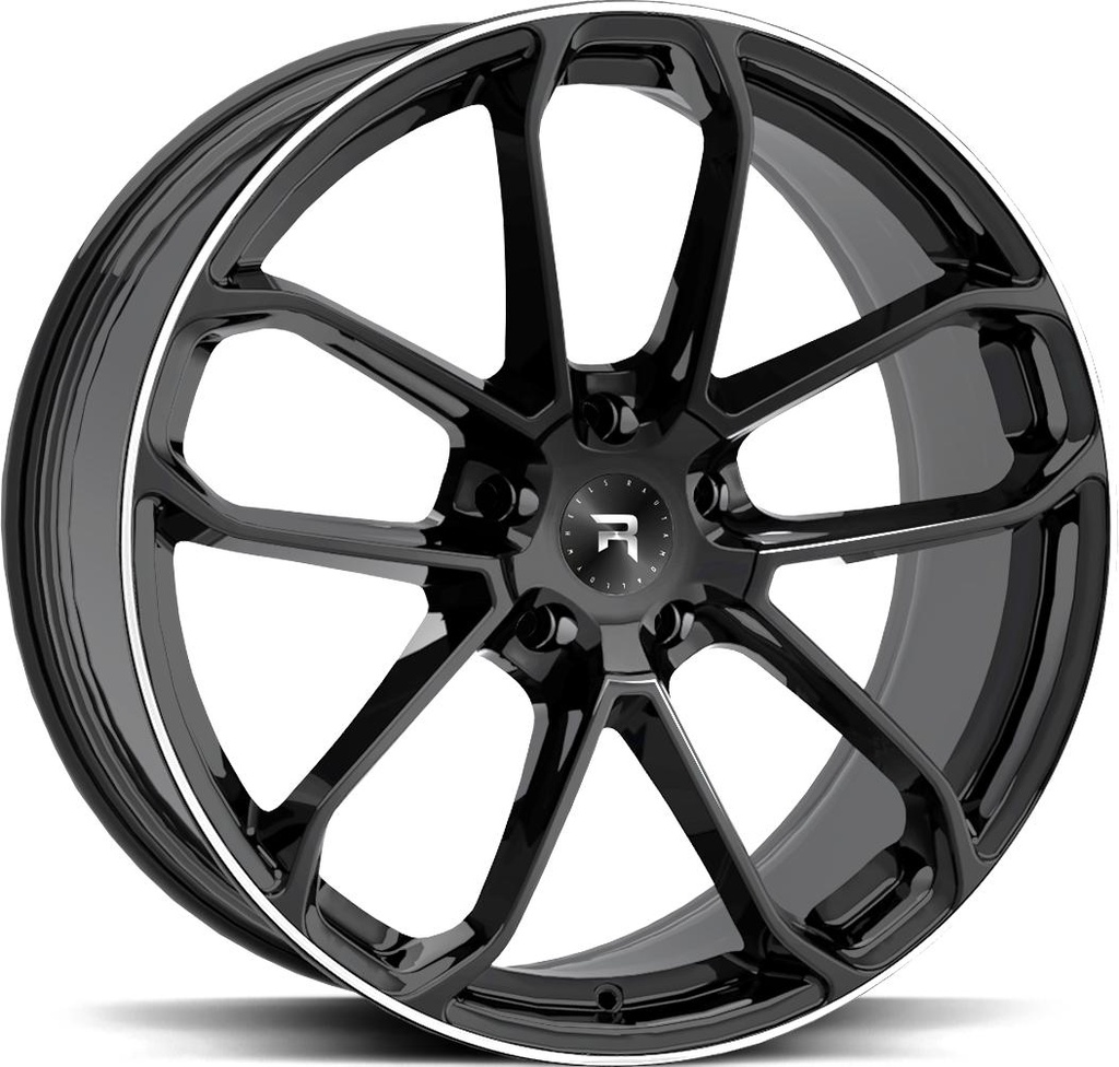 R-SERIES R14 BLACK POL 10x22 5/112 ET35 CB66.6