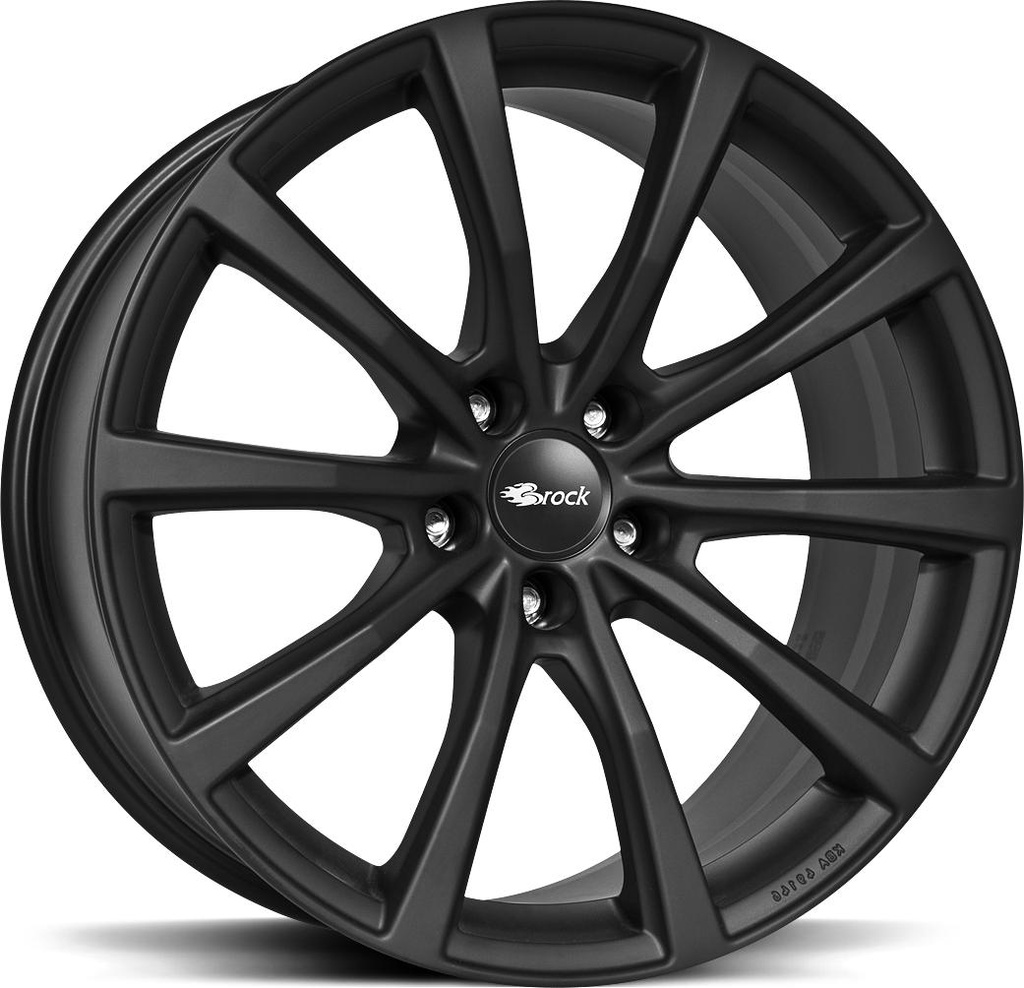BROCK B32 SHINY BLACK 9.5x20 5/130 ET39 CB66.6