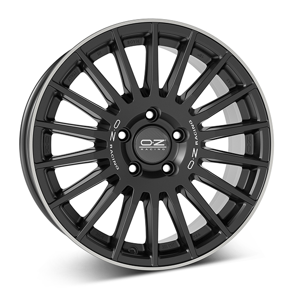 OZ RALLY DESERT M.BLK/POL LIP 8x18 5/108 ET35 CB75.1