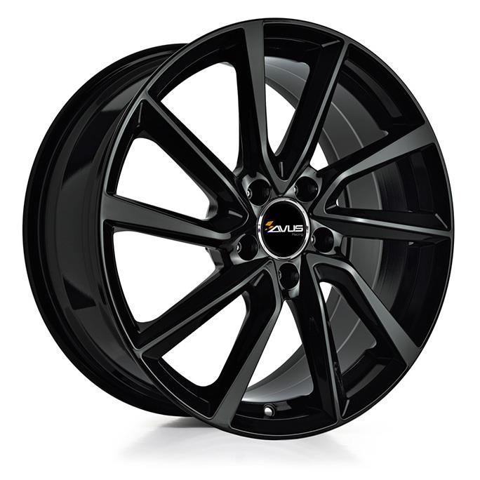 AVUS AC-518 BLACK 7x17 4/108 ET15 CB65.1
