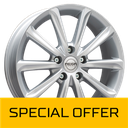 MEGA WHEELS VIRGO SILVER 7x17 5/120 ET40 CB72.6