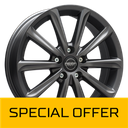 MEGA WHEELS VIRGO DARK MAT ANTHRACITE GREY 6.5x16 5/112 ET47 CB73.2
