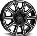 RIAL TRANSPORTER 2 DIAM BLACK POL 6.5x16 6/130 ET54 CB84.1