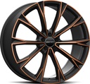 GMP TOTALE SATIN BLACK BRONZE ORANGE 8.5x21 5/112 ET45 CB66.6